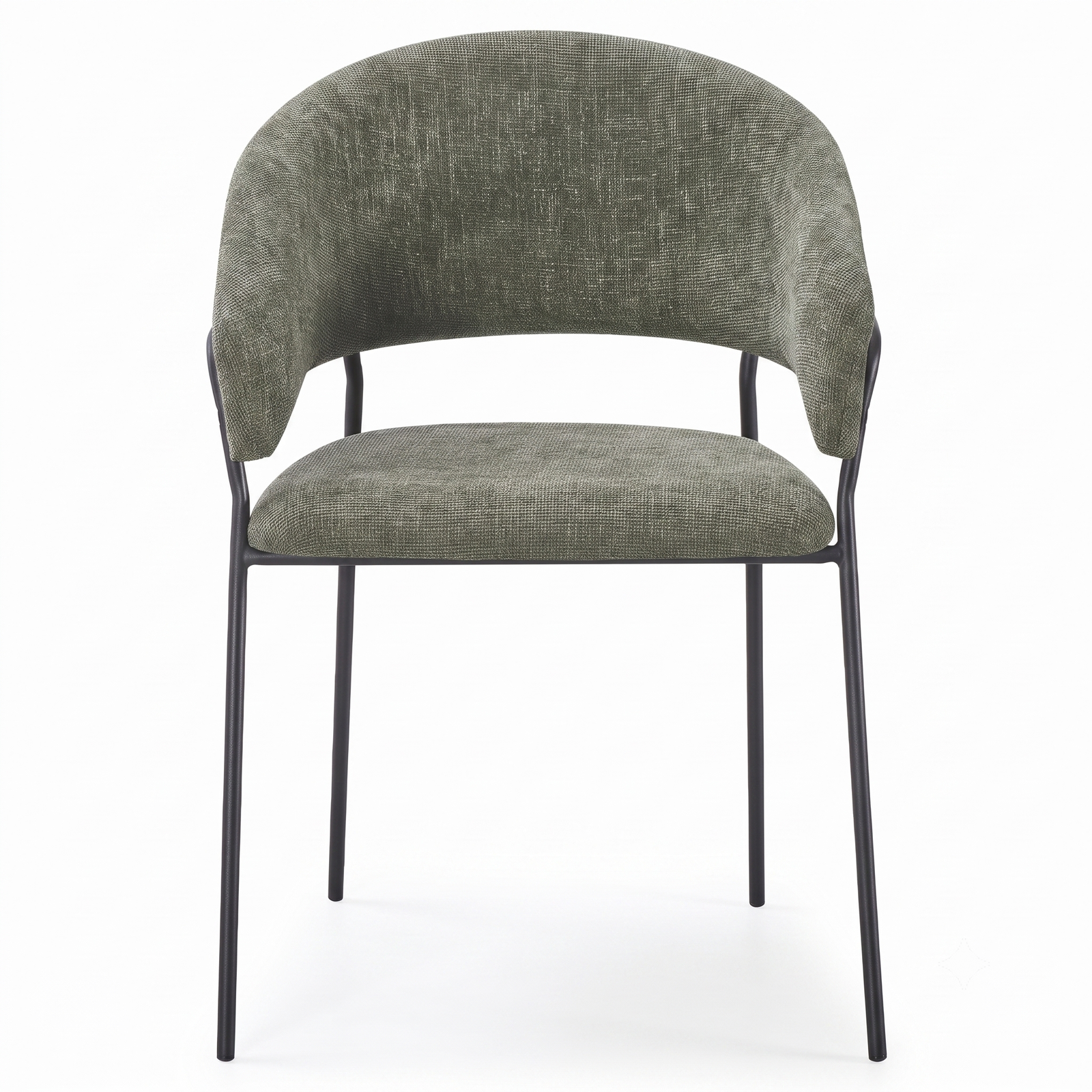 SET 4 POLTRONA GALA VERDE GAMBE NERE