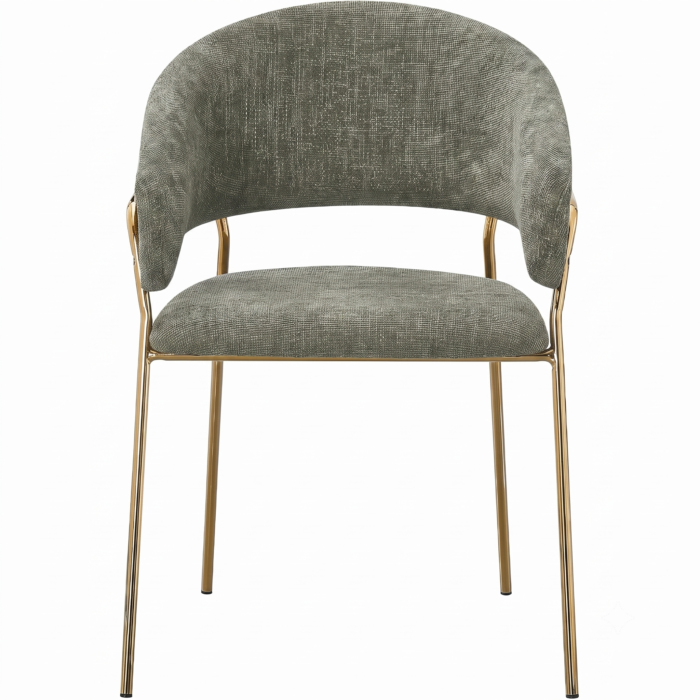 SET 4 POLTRONA GALA VERDE GAMBE ORO