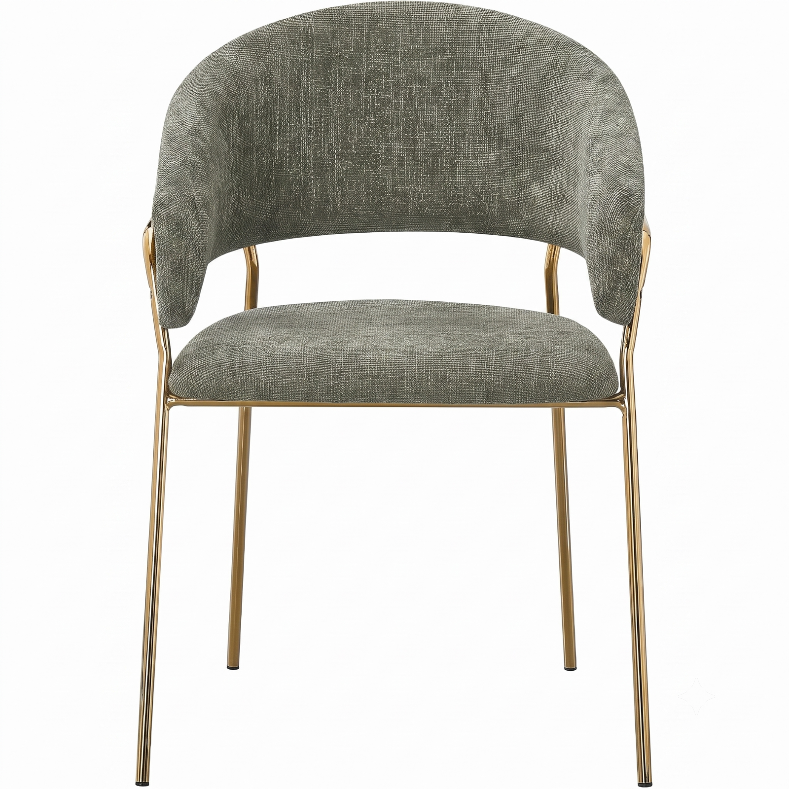 SET 4 POLTRONA GALA VERDE GAMBE ORO