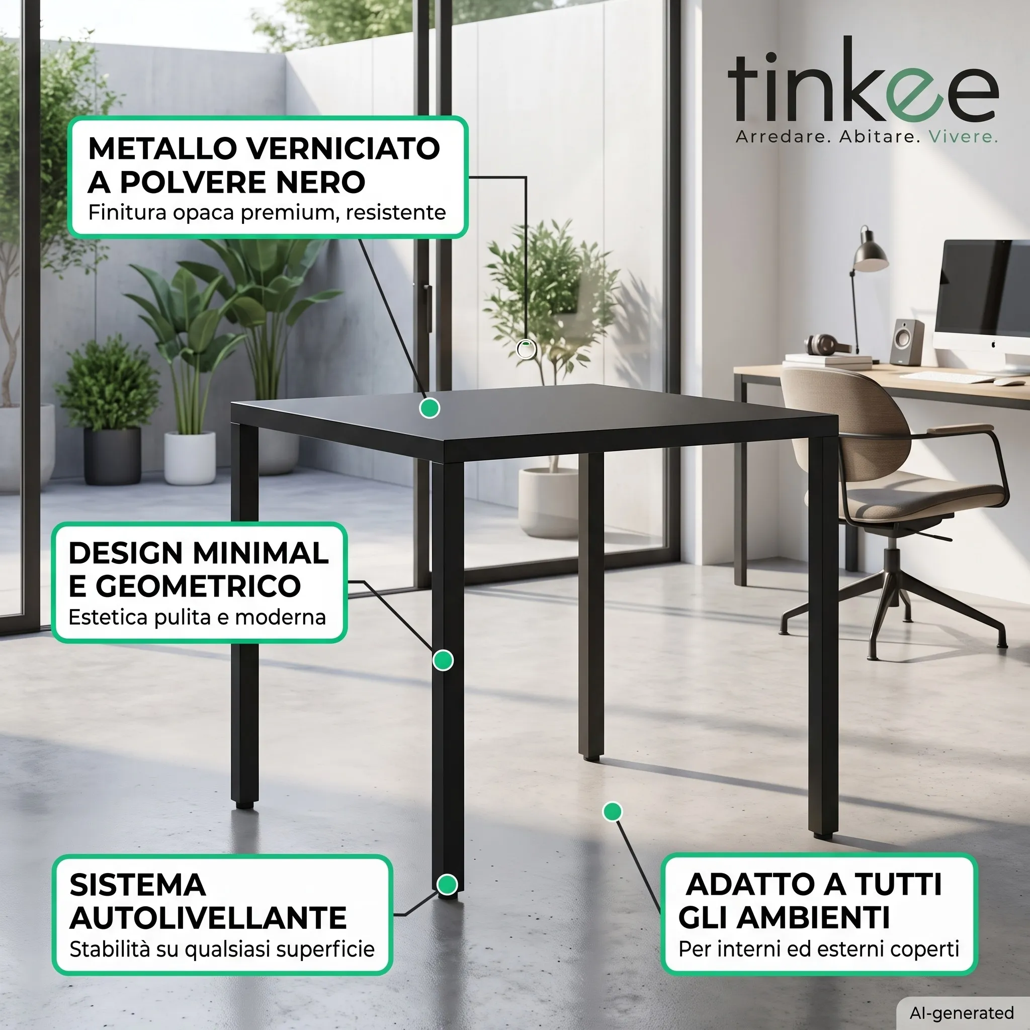 NEXO Tavolo Nero - immagine 6