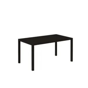 Tavolo NEXO Nero in Metallo, Design Moderno, 150 × 80 × 75 cm - immagine 2