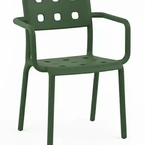 SET 4 POLTRONA ZELIA POLIPROPILENE VERDE INGLESE