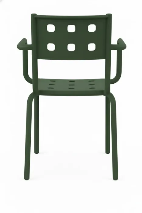 SET 4 POLTRONA ZELIA POLIPROPILENE VERDE INGLESE - immagine 3