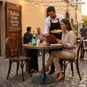 Base per Tavolo SERA Nera Componibile, Design Essenziale, Diametro 50 cm e Altezza 76 cm
