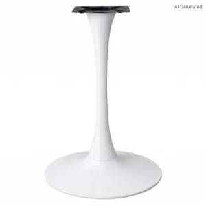 Base per Tavolo SERA Bianca Componibile, Design Essenziale, Diametro 50 cm e Altezza 76 cm